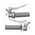 LEVER BRAKE SET UNI VINTAGE COMPLETE GREY