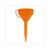 FUNNEL + FLEXIBLE HOSE 160mm ORANGE