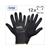 MONTAGE GLOVES NYLON BLACK/YELLOW size M  (12)