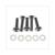 SCREW SET M5x25 HEX+NYL. CP  5pc