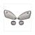 FLASHER GLASS YAMAHA AEROX NT SET CARBON (ELEC)