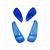 FL. GLASS PIA RUNNER SET  BLUE