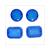 FL. GLASS MALAGUTI F12 SET      BLUE