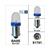 BULB BA9S  6V/12V LED BLUE BOLLARD (2)