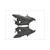 SEAT PANEL YAMAHA AEROX 2013 SET  L/R BLACK