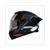 HELM THUNDER 4 SV EXEO MAT ZWART/ROOD       M