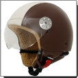 Retro leer Bruin/beige