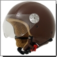 Retro leer Bruin