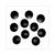 PLUG PVC 15.5mm BLACK 10pcs