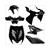 PLAATWERK KIT YAMAHA AEROX TUNING GLANS ZWART