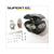 HEAD LIGHT PANEL QUADRO-HALOGENE BLACK