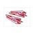 FOOTBOARD SET TNT +LED SKY RED