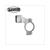 SPIEGEL HALTER SILBER CNC M 8 RECHTS