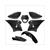 BODYWORK KIT RIEJU RR/SPIKE BLACK 7pcs