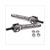BEIFAHRERFUßRASTE UNIVERSAL  SATZ  M10x1.25 ALU ST