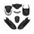 KIT CARROSSERIE PEUGEOT KISBEE MAT NOIR 6parts