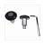 STUURBALANCER SET VLAK ZWART TUNING