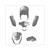 KIT CARROSSERIE PEUGEOT KISBEE NARDO GREY 6parts