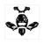 PLAATWERK KIT PIAGGIO ZIP''00 AC (5) GLANS ZWART 