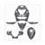 PLAATWERK KIT PIAGGIO ZIP''00 LC (6) SATIN GREY
