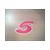 STICKER NUMMER -5- ROOD-WIT 13cm