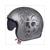 HELM LE MANS II SV SKULL&ROSES MAT GRIJS    L